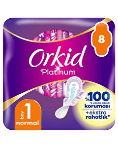 Orkid Hijyenik Ped Platinum Normal 8'li