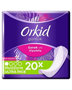 Orkid Günlük Ped Bahar Çiçekleri 20'li