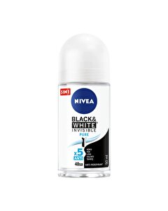 Nivea Kadın Roll-on Deodorant 72h Black&White Invisible Pure Anti-perspirant Koruma 50 ml