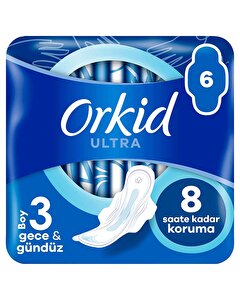 Orkid Hijyenik Ped Ultra Gece 6'lı