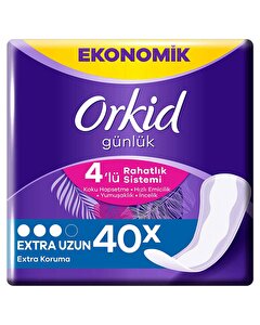 Orkid Günlük Ped Extra Uzun 40'lı