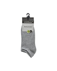 Underwear Çorap Bambu Spor Ayakkabı Gri Melanj 35-38 2'li