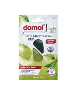 Domol Bulaşık Makinesi Kokusu, 60 Yıkama Yeşil Elma, 4 ml