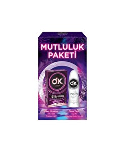 Okey Mutluluk Paketi Nirvana 10'lu Prezervatif+Zero Jel 50 ml