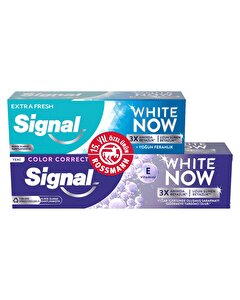 Signal Diş Macunu White Now Color Correct 75 ml + White Now Extra Fresh 50 ml