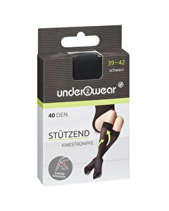 Underwear Diz Altı Çorap 40 den, Siyah 39/42 Numara