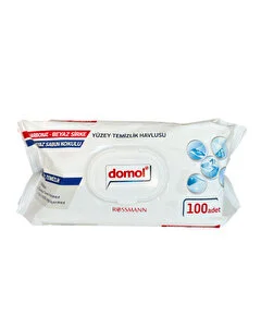 Domol Yüzey Temizlik Havlusu Beyaz Sabun Katkılı 100'lü