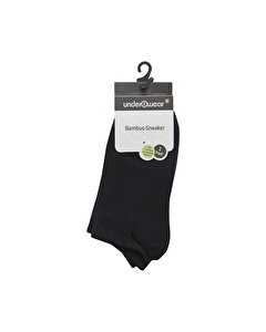 Underwear Çorap Bambu Spor Ayakkabı Siyah 39-42 2'li