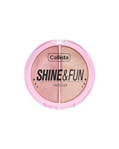 Callista Shine & Fun Face Duo Allık & Aydınlatıcı Paleti 130 Shine Squad