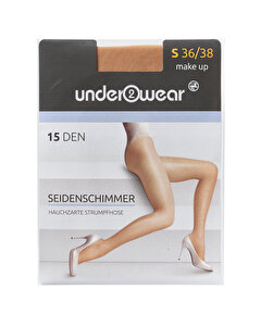 Underwear Külotlu İnce Çorap 15 den, Ten Rengi, Parlak 36/38 Beden