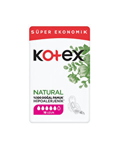 Kotex Natural Hijyenik Ped Ultra, Uzun 16'lı