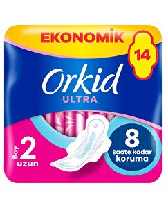 Orkid Ultra Extra Hijyenik Ped Uzun Ekonomik Paket 14'lü