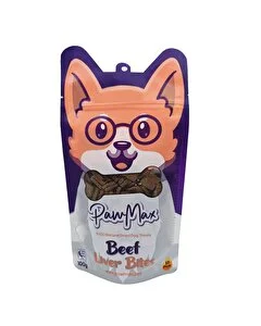 Pawmax Beef Liver Bites Tahılsız Kurutulmuş Köpek Ödül Maması 100 gr