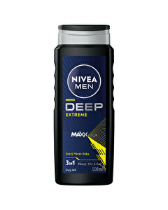 Nivea Men Banyo ve Duş Jeli Deep Extreme 500 ml
