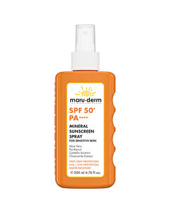 Maruderm Sprey Güneş Kremi Hassas Ciltler İçin SPF 50+ Mineral 200 ml