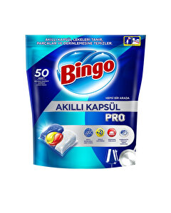Bingo Pro Akıllı Bulaşık Kapsülü 50 li
