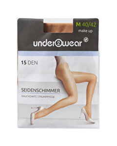 Underwear Külotlu İnce Çorap 15 den, Ten Rengi, Parlak 40/42 Beden