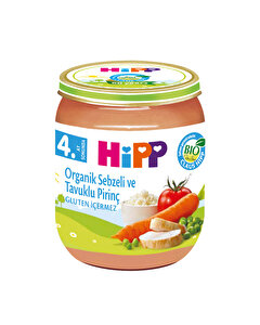 Hipp Organik Kavanoz Maması Sebzeli Pirinçli Tavuklu 125 gr
