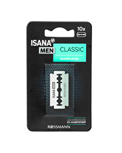 Isana Men Paslanmaz Krom Kaplamalı Tıraş Jileti 10'lu