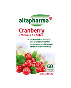 Altapharma Turna Yemişi, C Vitamini ve Selenyum İçeren Takviye Edici Gıda 60'lı