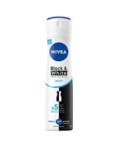 Nivea Kadın Sprey Deodorant 72h Black&White Invisible Pure Anti-perspirant Koruma 150 ml