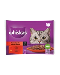 Whiskas Yaş Kedi Maması Poşet Klasik Öğünler 340 gr