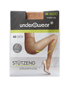 Underwear Destekli Külotlu İnce Çorap 40 den, Ten Rengi, 40/42 40/42 Beden