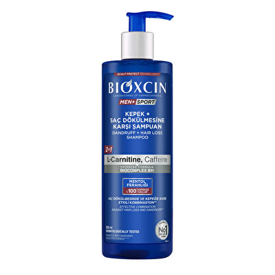 Bioxcin Bioxcin Men+ Sport Kepek ve Saç Dökülmesi Karşıtı Şampuan 500 ml