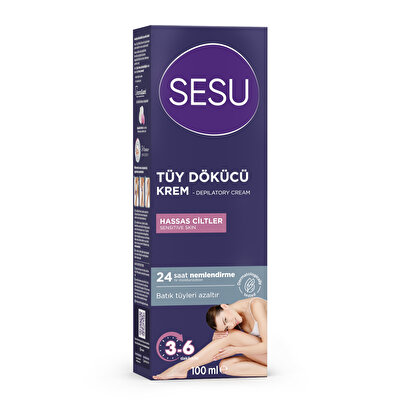 Sesu Sesu Tüy Dökücü Krem Hassas 100 ml