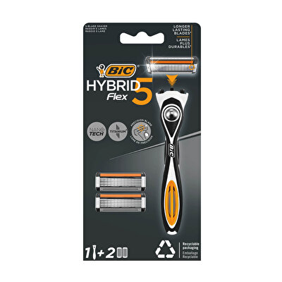 BIC BIC Flex5 Traş Bıçağı Hybrid 5 Bıçaklı 1 Sap 2 Kartuş 1 adet