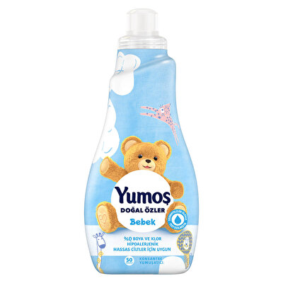 Yumoş Yumoş Doğal Özler Konsantre Çamaşır Yumuşatıcısı Bebek 1200 ml