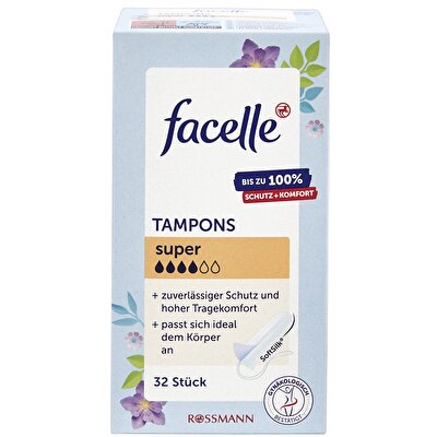 Facelle Facelle Tampon Süper 32'li