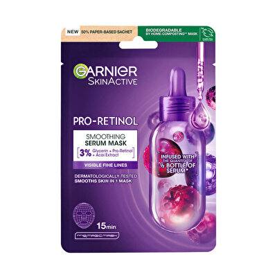 Garnier ﻿Garnier Pro-Retinol Pürüzsüzleştirici Kağıt Maske 28 gr