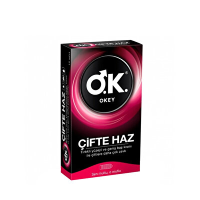 Okey Okey Prezervatif Çifte Haz 10'lu