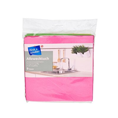 Flink & Sauber Flink & Sauber Çok Amaçlı Temizlik Bezi 38x38 cm 9 adet