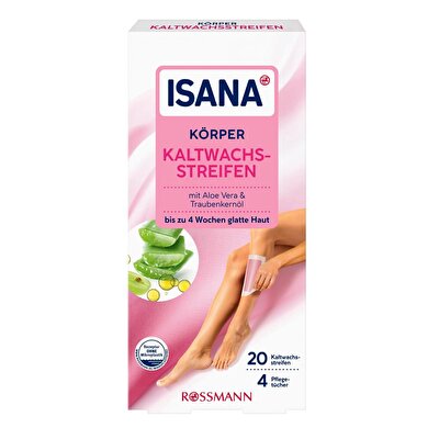 Isana Isana Soğuk Ağda Bandı Aloe Vera Özü ve Üzüm Çekirdeği Yağı 20 adet