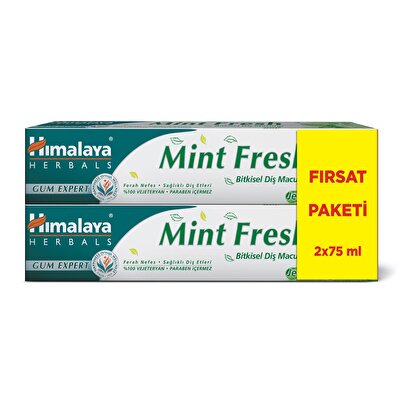 Himalaya Himalaya Diş Macunu Bitkisel Mint Fresh 75 ml x2