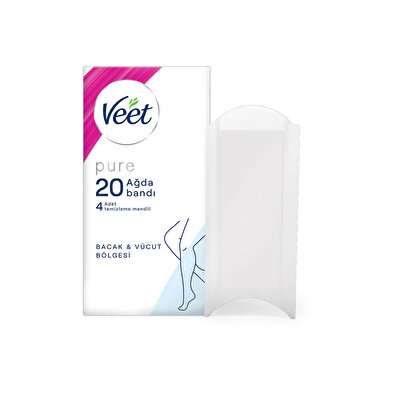 Veet Veet Pure Ağda Bandı Bacak&Vücut 20'li