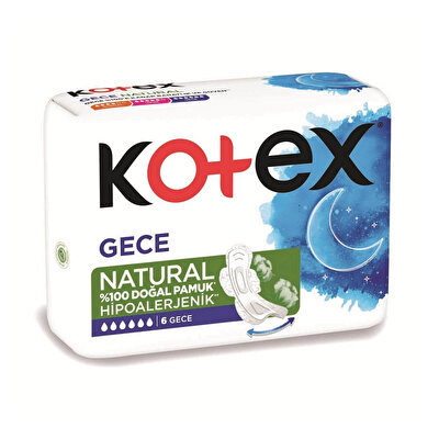 Kotex Kotex Natural Hijyenik Ped Ultra, Gece 6'lı