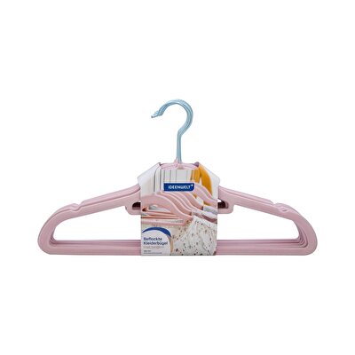 Ideenwelt Ideenwelt Dolgulu Giysi Askısı Pembe 10'lu Set