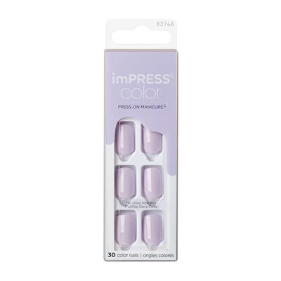 Impress Impress Color Kendinden Yapışkanlı Takma Tırnak Kısa Purplect
