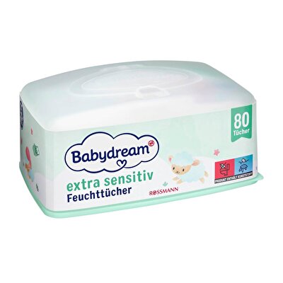 Babydream Babydream Bebek Islak Mendil Çok Hassas Cilt, Aloe Veralı 80'li