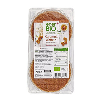 Enerbio Enerbio Organik Karamelli Gofret 175 gr