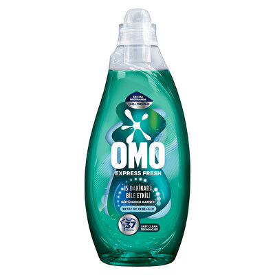 Omo Omo Express Fresh Sıvı Çamaşır Deterjanı Kötü Koku Karşıtı Beyaz ve Renkliler 1480 ml
