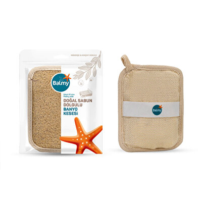 Balmy Balmy Banyo Kesesi Doğal Sabun Dolgulu 1 adet