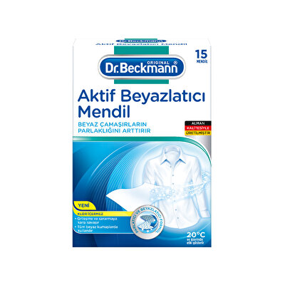 Dr. Beckmann Dr. Beckmann Aktif Beyazlatıcı Mendil 15'li