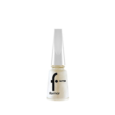 Flormar Flormar Oje Glitter GL12 White Pearl