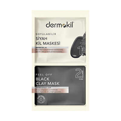 Dermokil Dermokil Kil Maskesi Siyah Soyulabilir 2x7,5 ml
