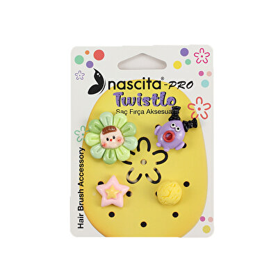 Nascita Nascita Saç Fırçası Aksesuar Seti Twistlo Sarı 4'lü