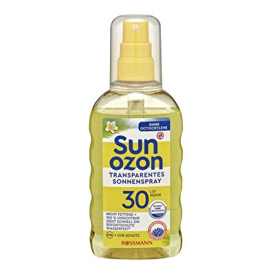 Sunozon Sunozon Transparan Güneş Koruyucu Sprey 30SPF Hassas Cilt 200 ml